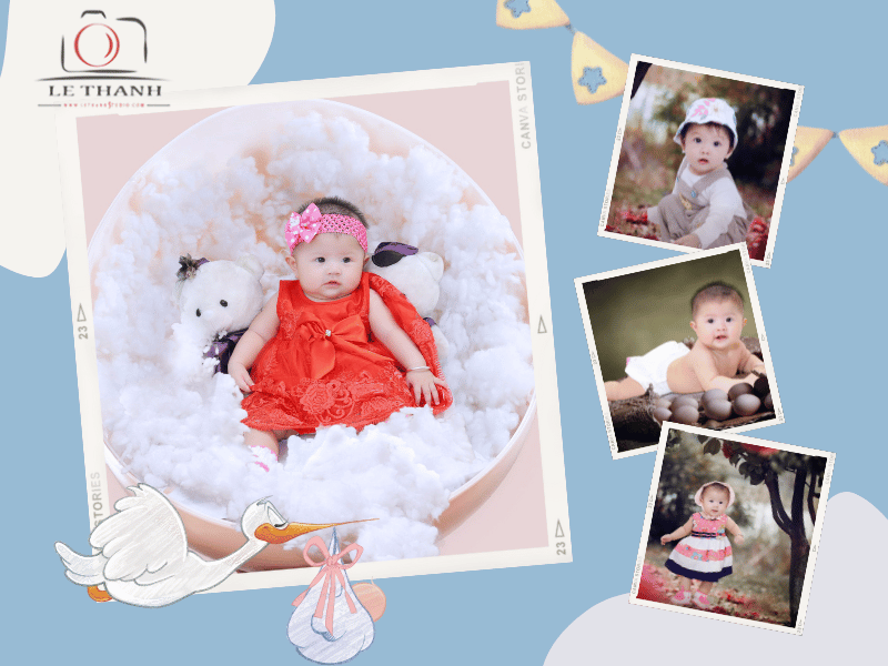 Chụp hình em bé tại đường Nguyễn Văn Quá Quận 12