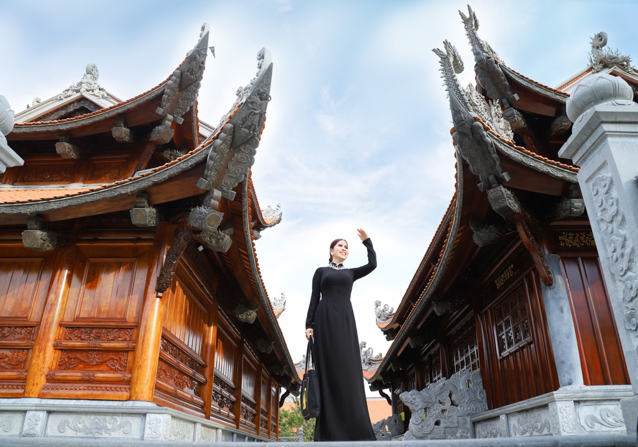 Chụp hình áo dài đẹp 